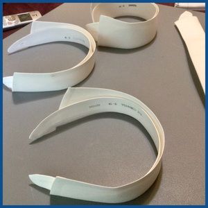 3 Vtg Stiff Collars, sz 15”